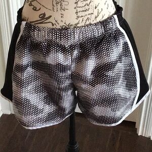 2 for $12 Danskin Now running shorts with liner black and white print Sz S